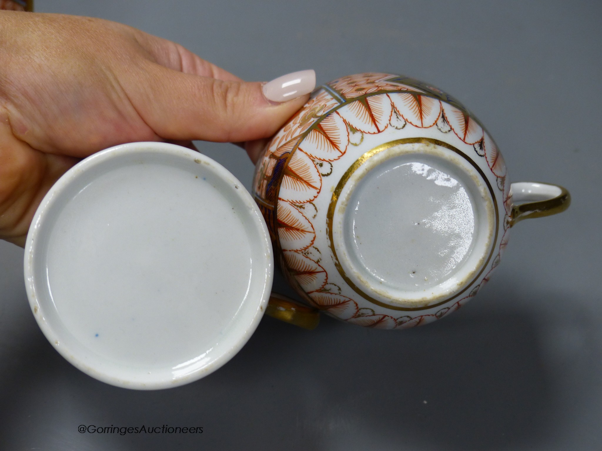 A Coalport imari pattern trio